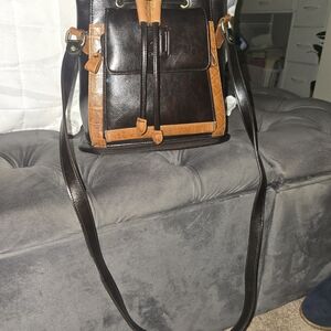 Stylish Black and Brown Men's Bag